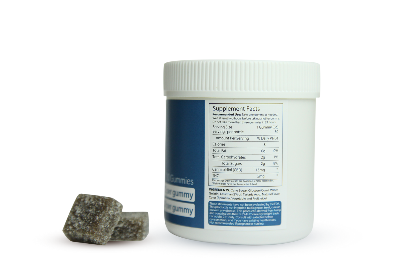 Sleep: Whole Flower THC Gummies 5mg THC: 15mg CBD