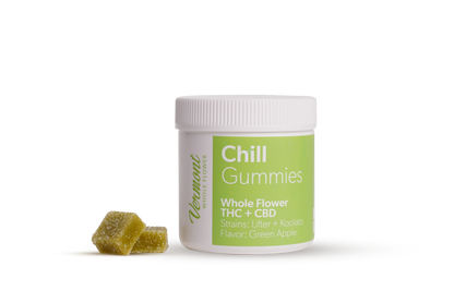 Chill: Whole Flower THC Gummies, 5mg THC: 15mg CBD